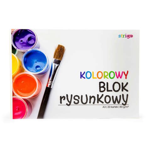 Blok Rysunkowy Strigo Kolorowy A Kartek Strigo Sklep Empik