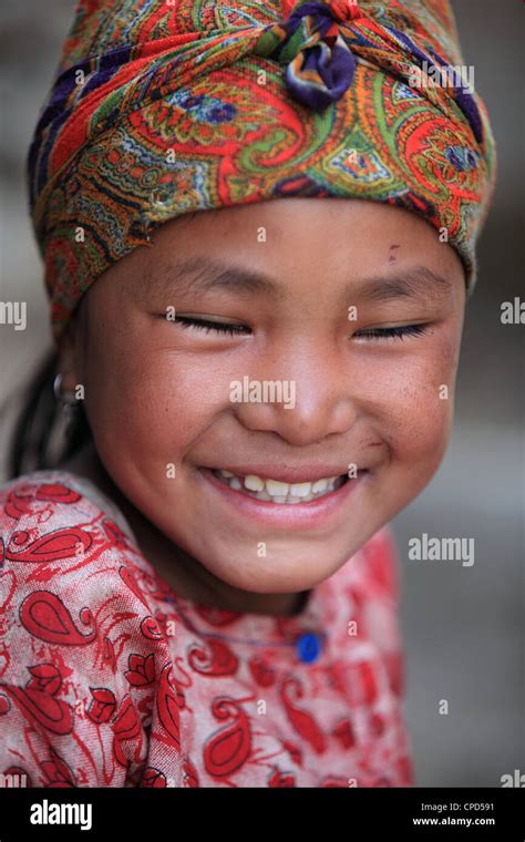 Nepali Tamang Rural Girl Stock Photo Alamy