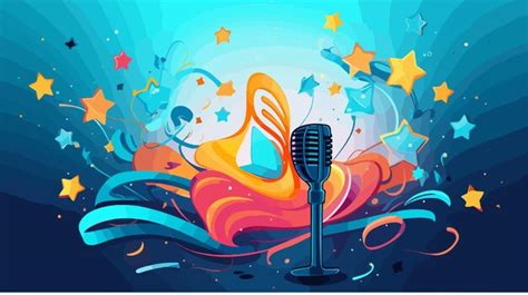 Karaoke Party Writing Composed With Musical Notes Premium AI