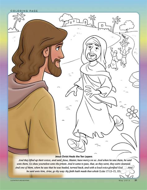 23+ inspirational pictures Ten Lepers Coloring Page - Sunday School ...