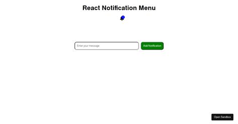 React Notification Codesandbox