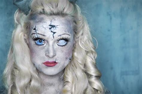 Norwegian Makeup Artist Transforms Herself Into Broken Porcelain Doll