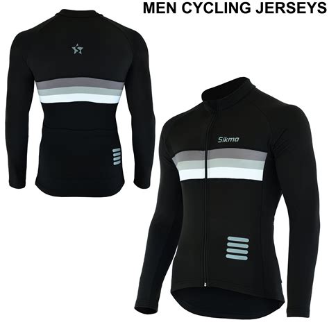 Cycling Long Sleeve Jersey Thermal Super Roubaix Bike Jacket Winter Top