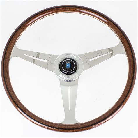 Nardi Classic Steering Wheel Wood With Polished Spokes Mm