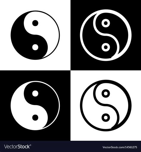 Ying Yang Symbol Of Harmony And Balance Royalty Free Vector