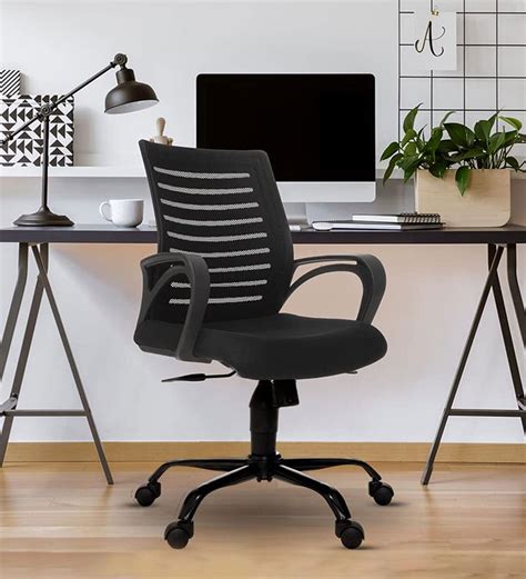 Buy Atom Breathable Mesh Ergonomic Chair In Black Colour At Off By