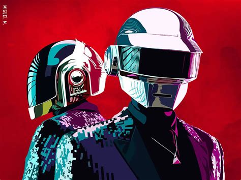 Daft Punk Fan Art Postern Fineart Latinoamerica