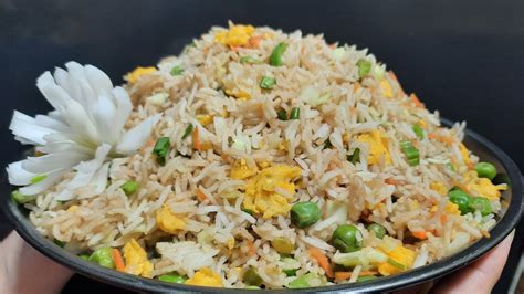 Egg Fried Rice Vegetable Rice Friedricerecipe Cookinginsidethekitchen3435 Youtube