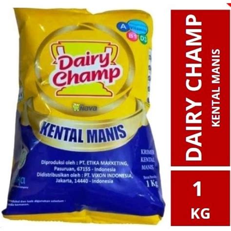 Jual Susu Krimer Kental Manis SKM Dairy Champ Bantal 1Kg Shopee Indonesia