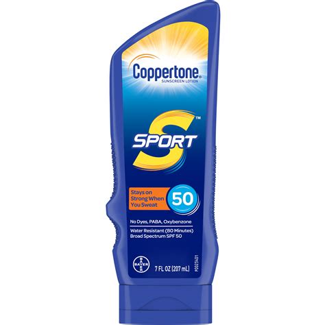 EWG rating for Coppertone Sport Sunscreen Lotion, SPF 50 ; | EWG's ...