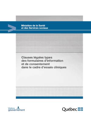 Remplissable En Ligne Publications Msss Gouv Qc Clauses Lgales Types