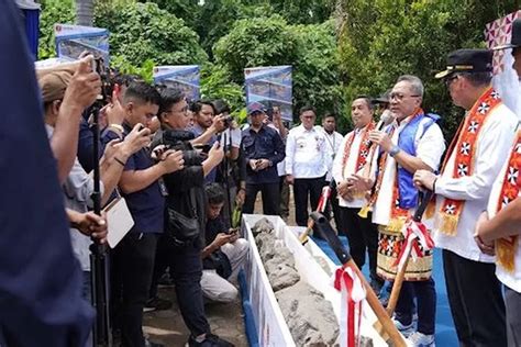 Peletakan Batu Pertama Pasar Tematik Wisata Danau Ranau Mendag