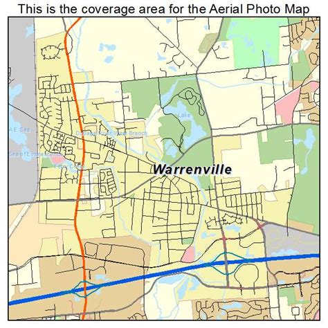 Aerial Photography Map of Warrenville, IL Illinois