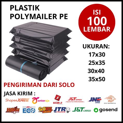 Jual Plastik Packing Isi 100pcs Polymailer 1 Pack 100 Lembar Polimailer