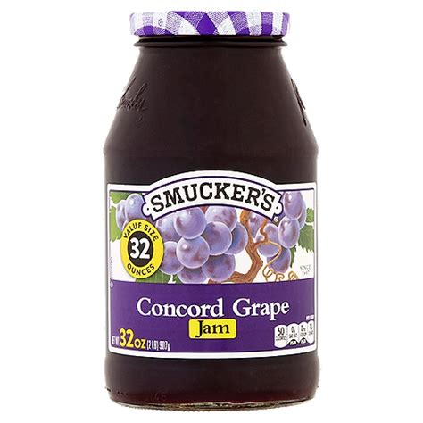 Smuckers Concord Grape Jam Value Size 32 Oz