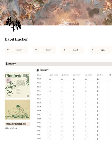 Habit tracker no notion – Artofit