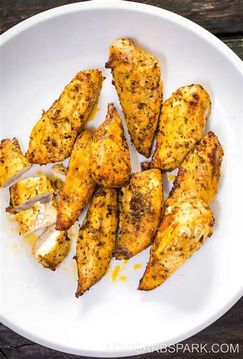 Juicy Air Fryer Naked Chicken Tenders Low Carb Spark