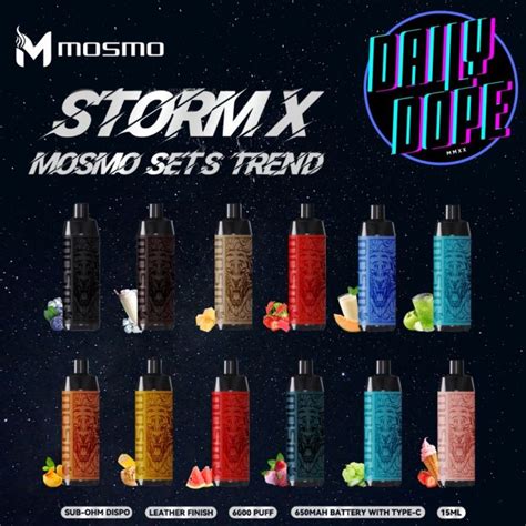 Legit Mosmo Storm X 6000 Puffs Sub Ohm Disposable Pod Lazada Ph