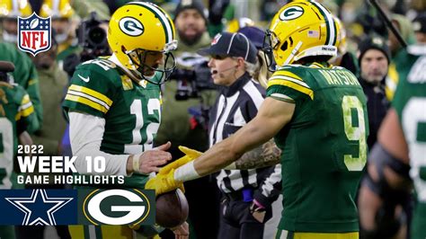 Dallas Cowboys vs. Green Bay Packers | 2022 Week 10 Game Highlights ...