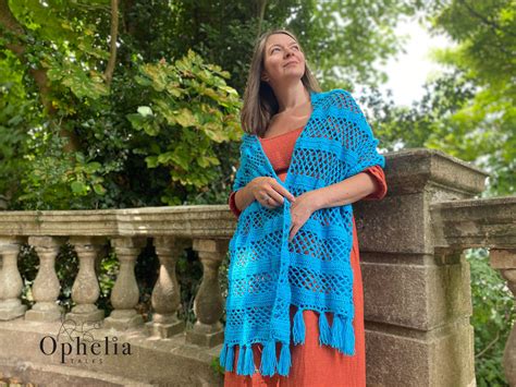 Fleur Shawl Crochet Pattern Ophelia Talks Crochet