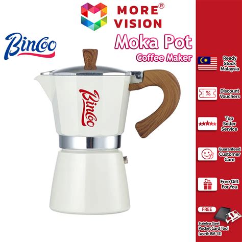 BINCOO Coffee Premium Moka Pot Percolator Maker Barista Italian Style