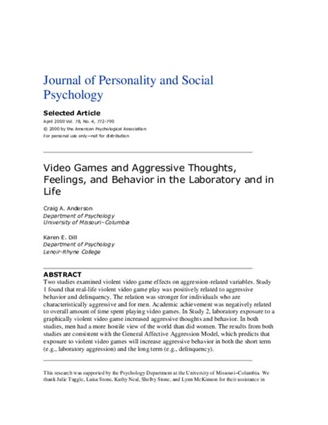 Doc Journal Of Personality And Social Psychology