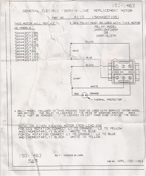 Sintético 104 Foto Como Conectar Un Motor De Lavadora De 7 Cables