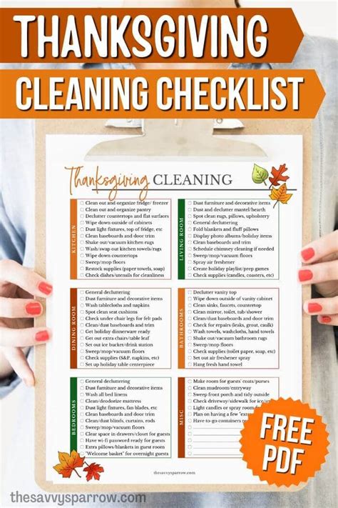 Tackle Your Thanksgiving Cleaning With This Printable Checklist