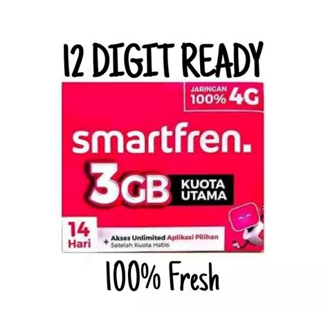 Jual Kartu Perdana Smartfren Gb Gb Shopee Indonesia