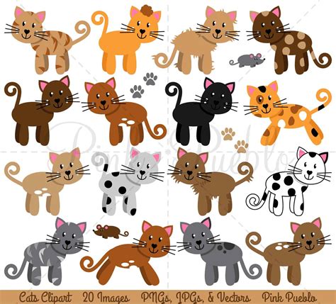 Cats Vectors And Clipart Illustrations Creative Market