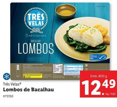 Promo O Bacalhau Tr S Velas Em Lidl