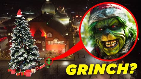 Drone Catches The Grinch Stealing Presents On Christmas Eve You Wont