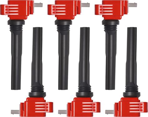 Amazon Ena Set Of Red Ignition Coil Pack Compatible With