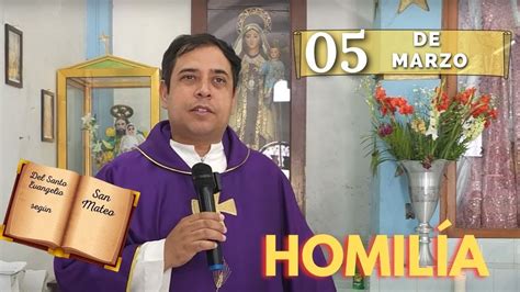 Evangelio De Hoy Martes De Marzo Del Padre Arturo Cornejo