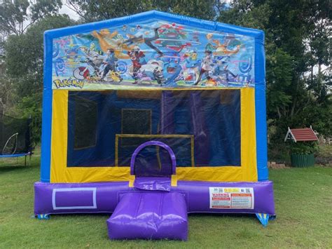 Pokemon Jumping Castle 4in1 Combo Gowild Castles And Party Hire