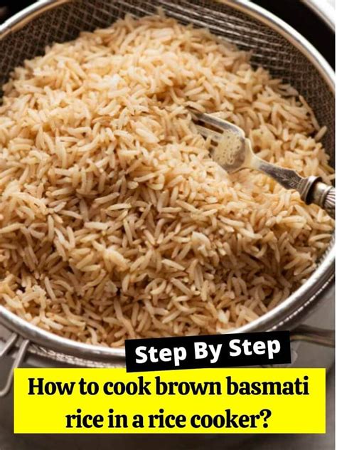 How To Cook Brown Basmati Rice In A Rice Cooker How To Cook Guides