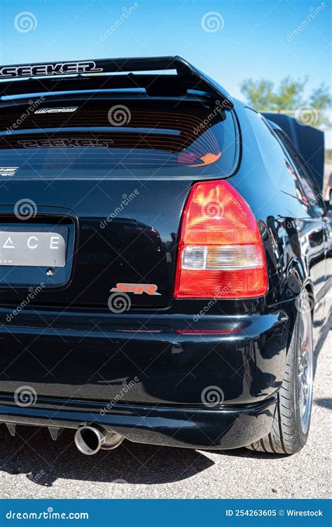 Vertical Shot Of The Classic Japanese Honda Civic Ek Sixth Generation