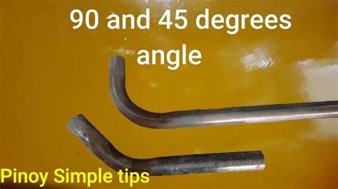 How To Bend Pipes At 45 And 90 Degrees Angle Youtube