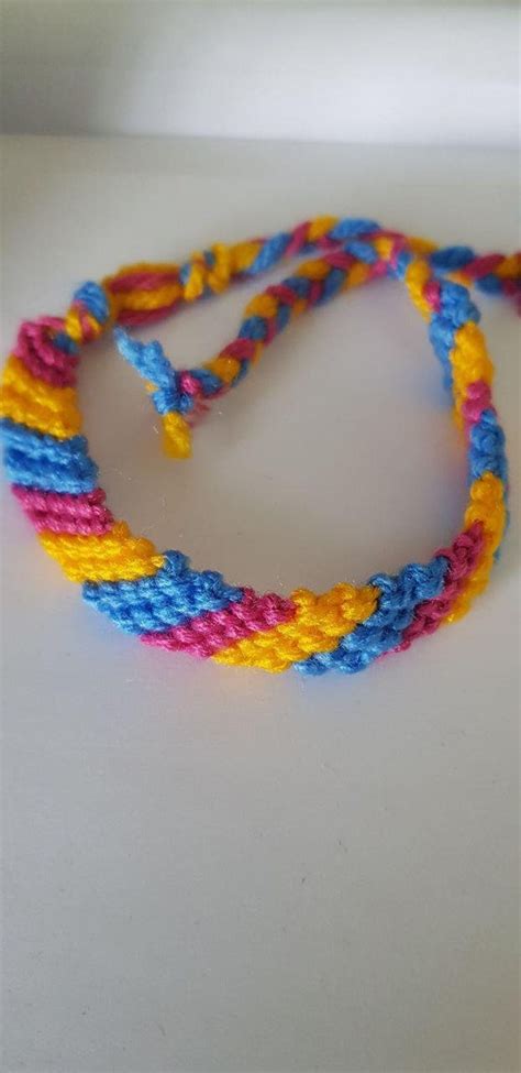 Pansexual Flag Thread Bracelet Etsy