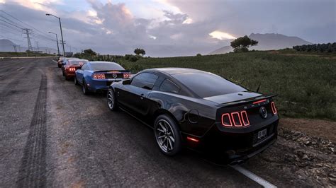 Forza Horizon 5 Mustangs Take Over Highway Car Meetcruising And Street Racing Youtube