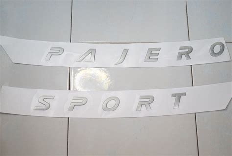 Mitsubishi Pajero Sport Elite Edition Black Or Silver Letters Hood