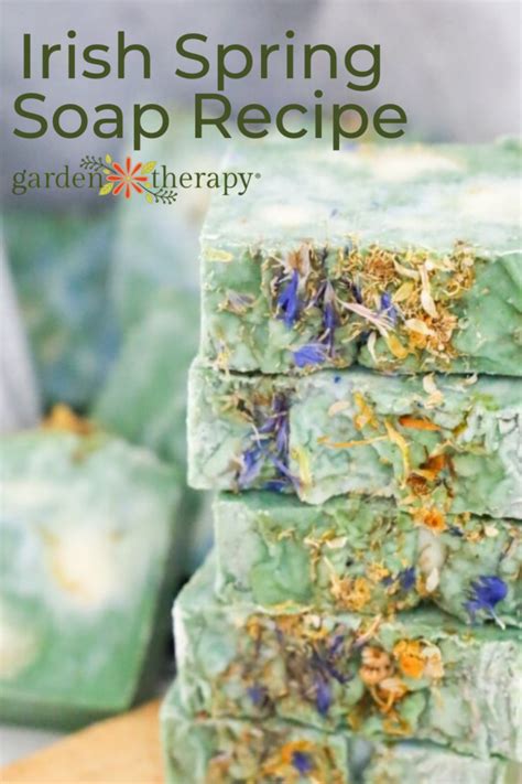 Homemade Irish Spring Soap With A Fresh And Natural Scent Garden Therapy