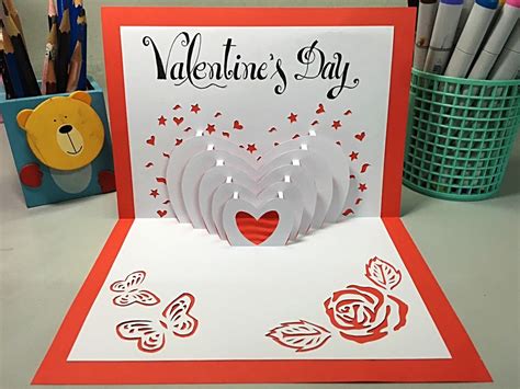 Valentine S Day Pop Up Card Pop Up Valentine Cards Valentines Day Special Person Special