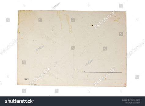 Vintage Postcard Texture Png Isolated Letter Stock Photo 2283240279