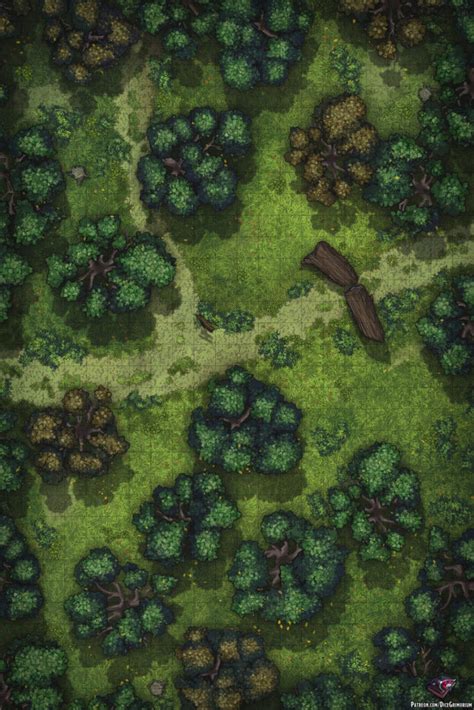 Forest Path Vol 6 D D Map For Roll20 And Tabletop Dice Grimorium