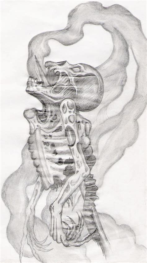 Smoking Skeleton By Bashful On Deviantart