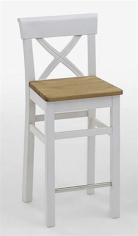 Bar hocker Sitzhöhe 65cm 2farbig weiß Kiefer NEU Bistro stühle Hoch