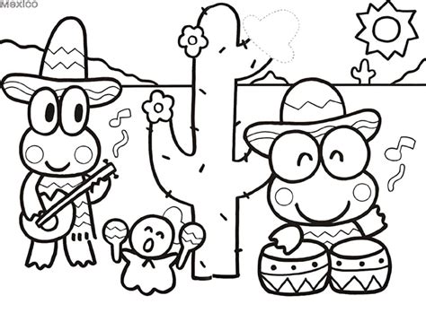 Coloriage Keroppi Au Mexique T L Charger Et Imprimer Gratuit Sur