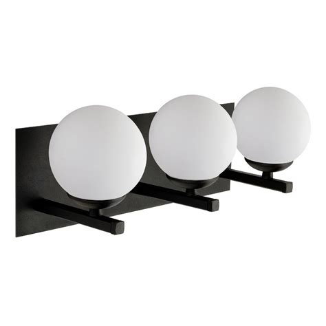 Luz Desing Aplique Luces Elyn Negro Globo Opal Apto Led G Deco