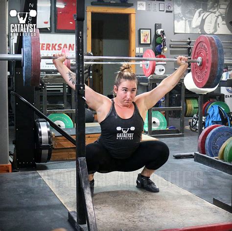 Sam Overhead Squat Catalyst Athletics Olympic Weightlifting Photo Library